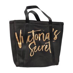 Victoria's Secret Black Gold Insulated Tote Bag